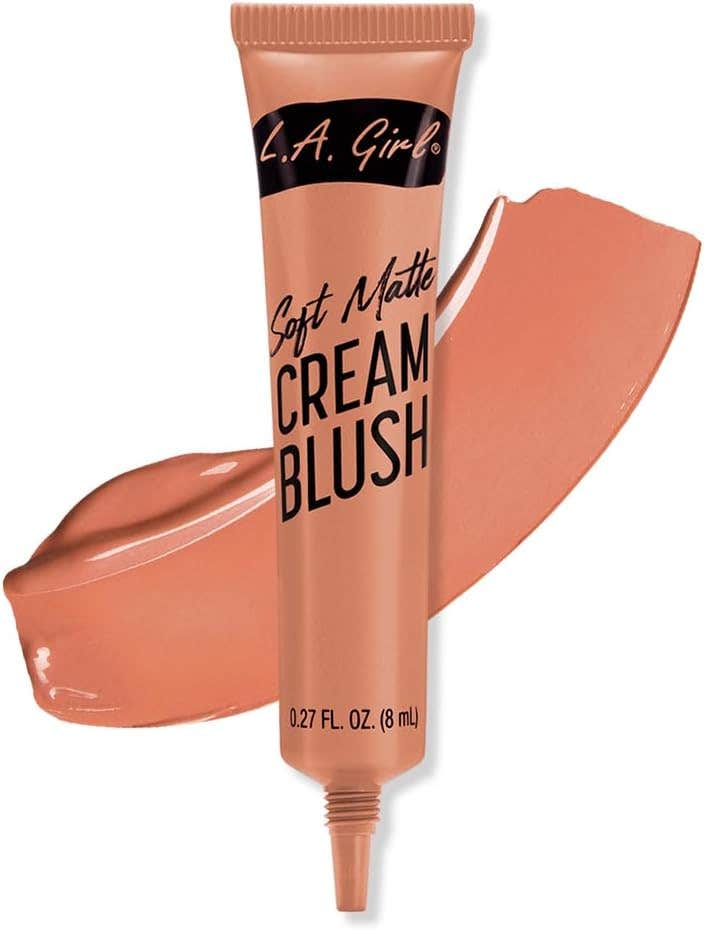 L.A. Girl Soft Matte Cream Blush - Cutie 440, Hydrating, Long-Lasting Formula