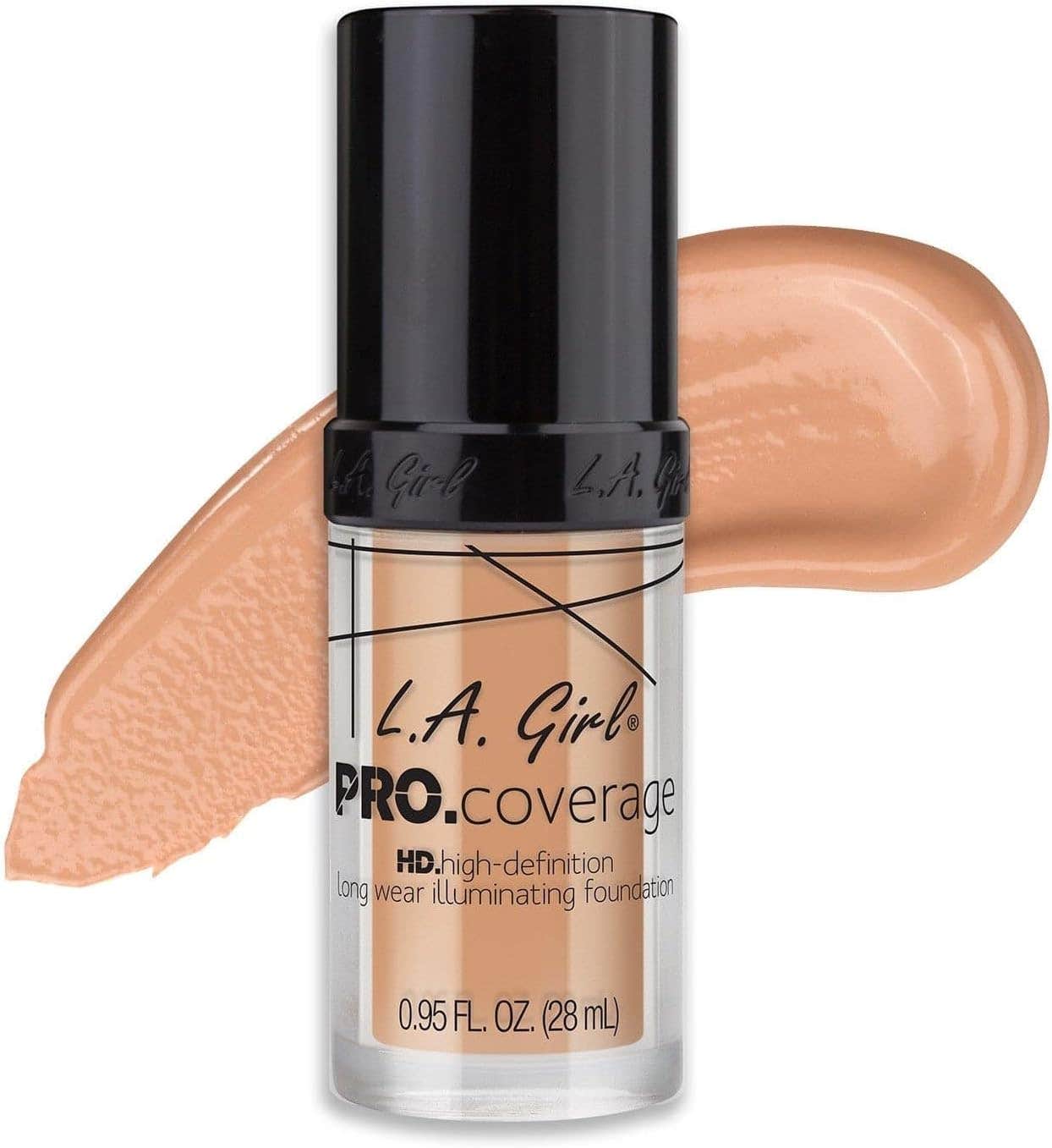 L.A. Girl Pro Coverage Foundation in Porcelain - Full Coverage, Long Wear - 28ml