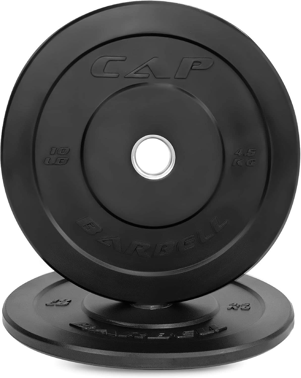 CAP Barbell Elite Olympic Bumper Plate Set, Black, 10 lb Pair