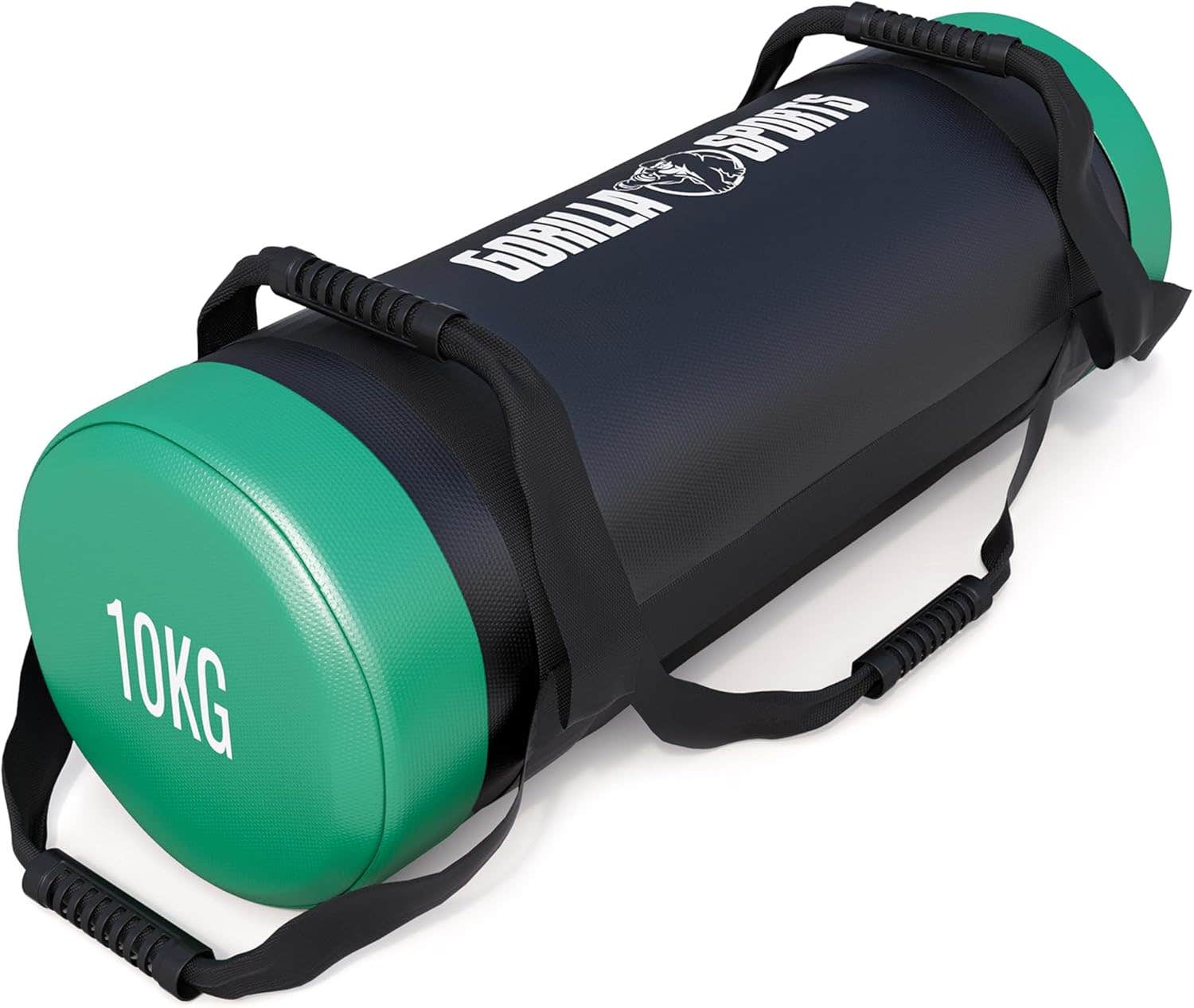 GORILLA SPORTS® Power Bag - 5kg, 10kg, 15kg, 20kg, 25kg, 30kg, Filled, Non-Slip Handles - Sandbag, Weight Bag, Fitness Exercise, Weighted Strength Training, Functional Fitness, Powerlifting Workout