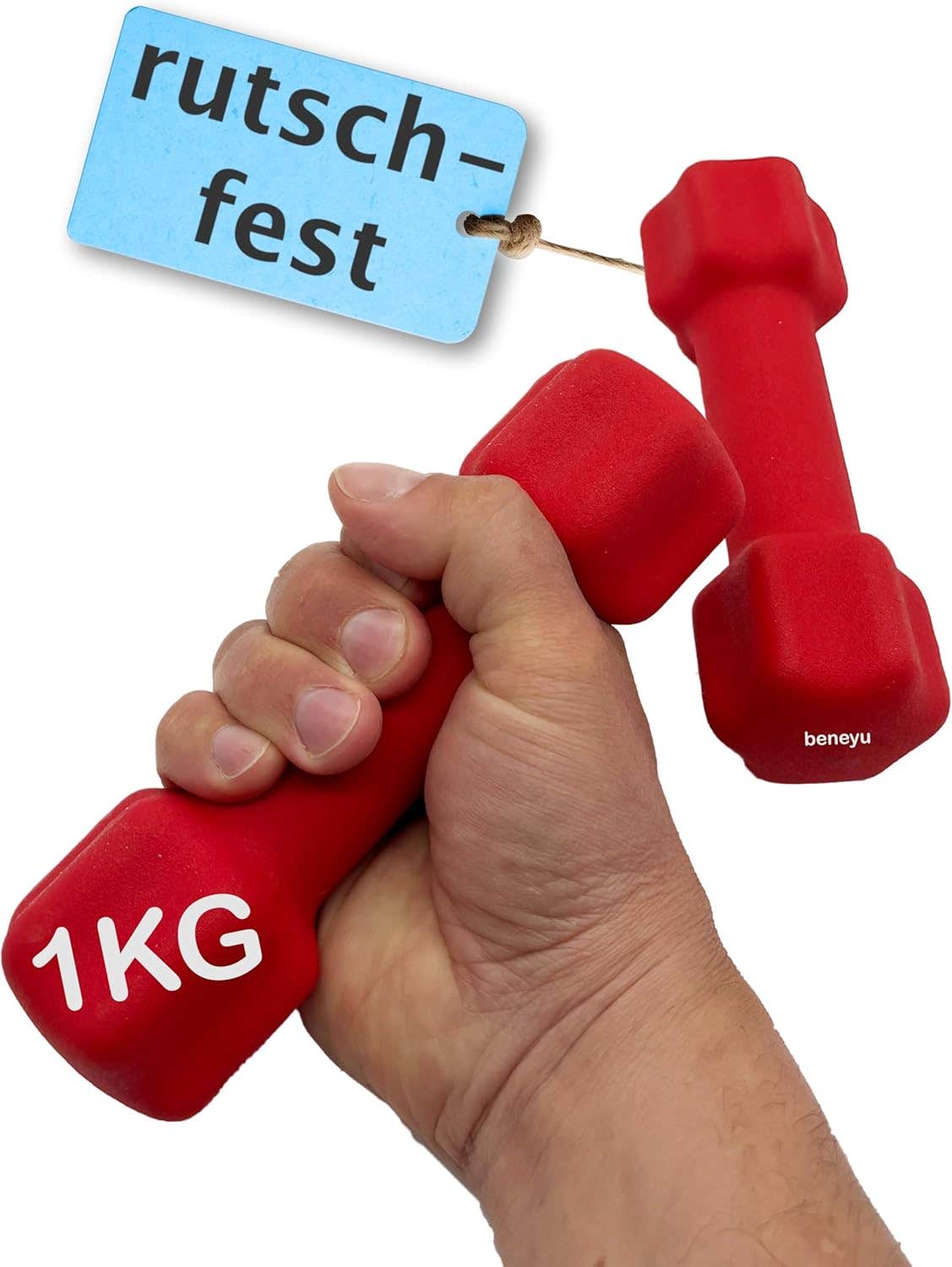 Neoprene Dumbbell Set 2 x 1 kg - Dumbbells Set - Dumbbells - Dumbbell Set - Gymnastic Dumbbells - Dumbbell Set - Dumbbell