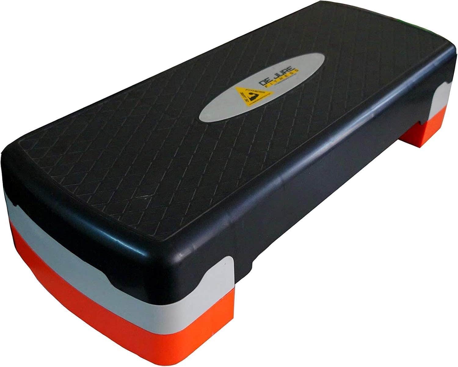 TRUE FIT®De Jure Fitness Aerobic Stepper, Two Height Level Adjustments - 4 inches and 6 inches, Slip-Resistant & Shock Absorbing Platform for Extra-Durability, Supports Upto 200 KG