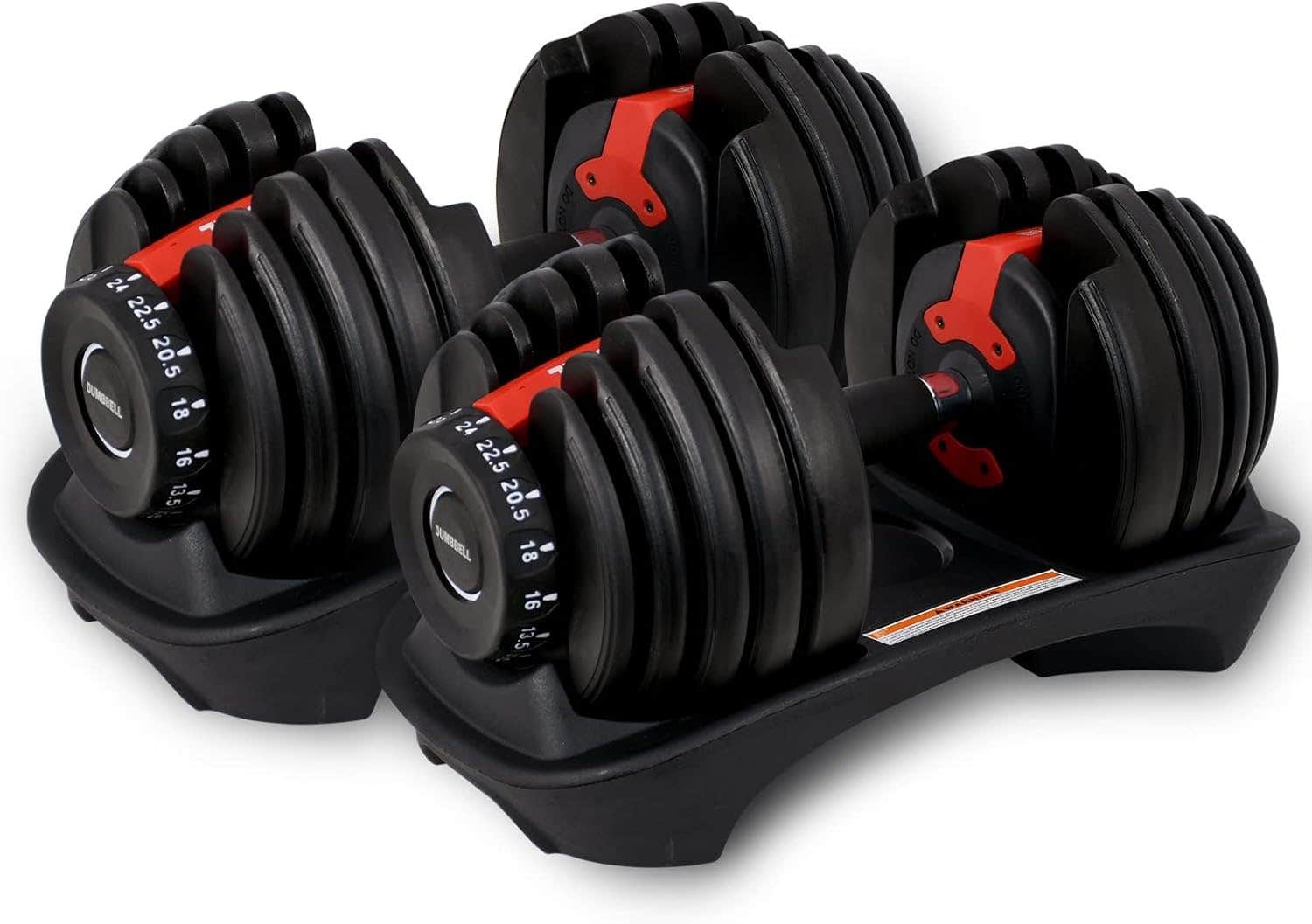 Adjustable 24KG x 2 Dumbbell Set for Full-Body Home Workout