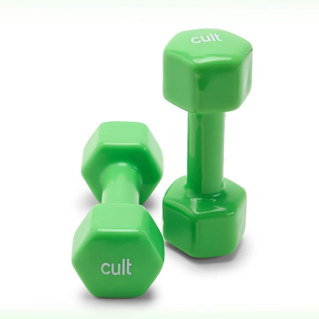 HRX Vinyl Dumbbell 4Kg x 2 Green