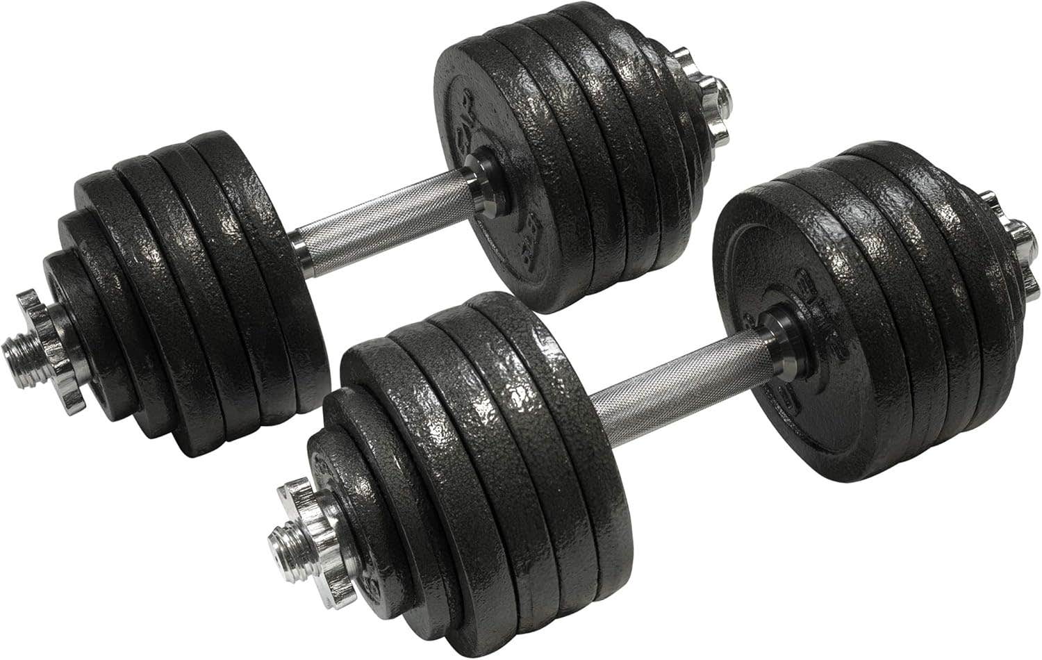 CAP Barbell 105-Pound Adjustable Dumbbell Set - Non-Slip Grip