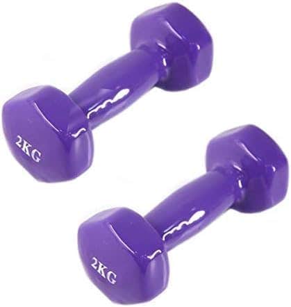 Generic 4kg Blue Vinyl Dumbbell Set - 2 Pieces