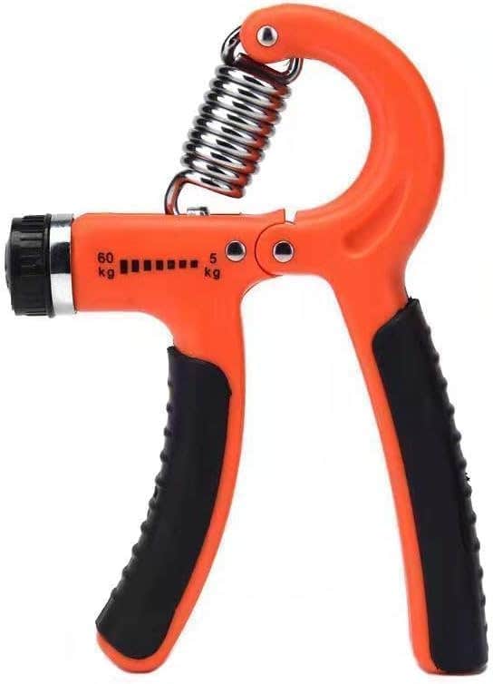 Hand Grip Strengthener Adjustable Hand Gripper Forearm And Finger Exerciser For Rehabilitation And Therapy Home Workout Set (Orange)