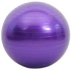 Yoga Ball - Exercise Ball Anti-Burst Core with Pump Suitable for Yoga, Balance, Workout, Fitness, Purple-3, 65CM for physicaltherapy009