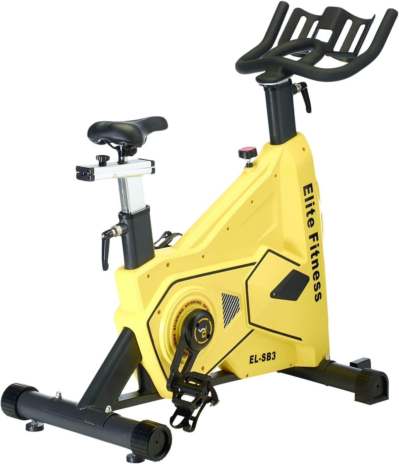 Elite Fitness XH-9024 Exercise Bike - Yellow, Magnetic Resistance