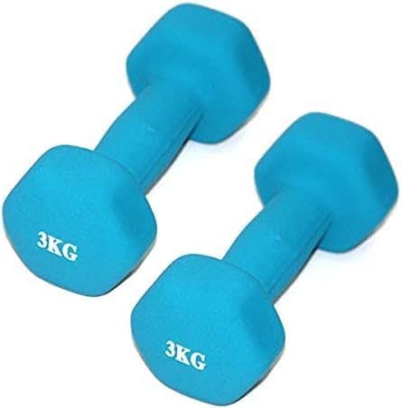 Weights Dumbbell set, weight 3 kg in 2, light blue