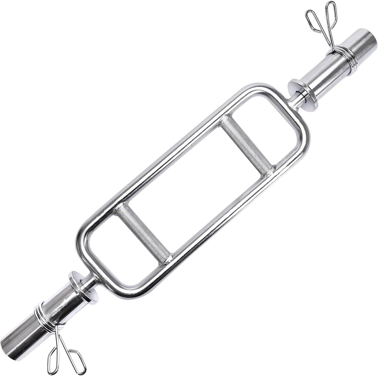 Time wave 34" Olympic Triceps Barbell for Weightlifting, Deadlifts, Squats - Max 200lbs Capacity