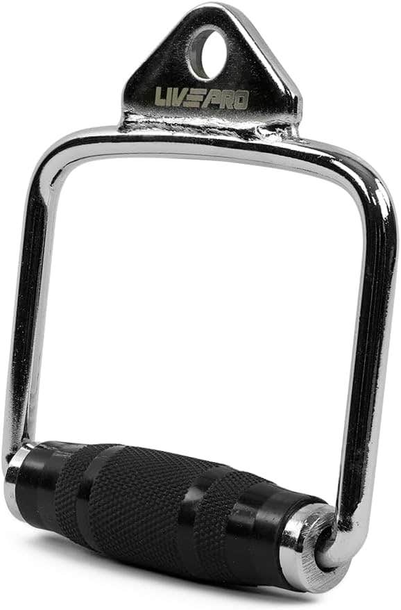 Generic Single Handle LP8192D 001 Weightlifting Bar - Chrome Finish, 50kg Capacity