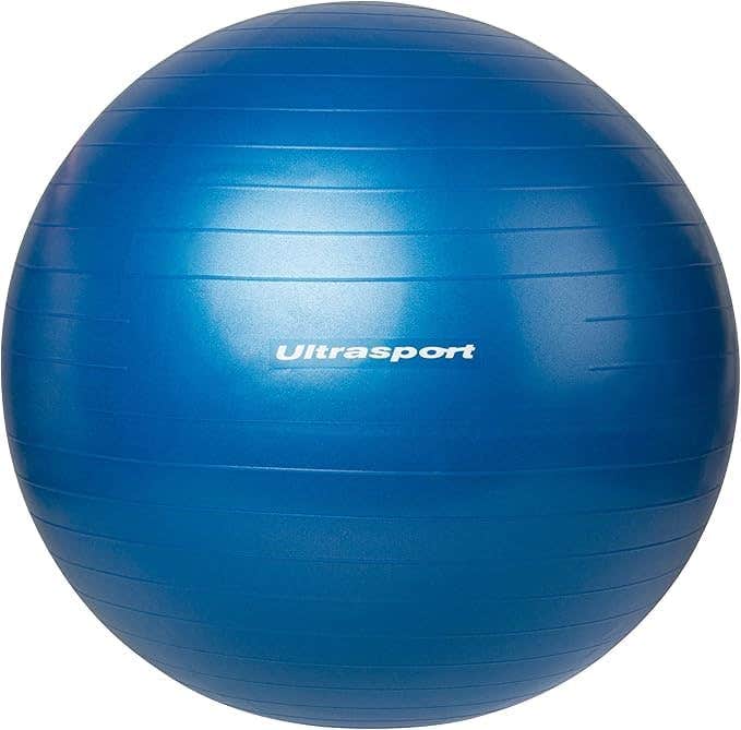 Generic Exercise Ball Blue 17.72" Burst Resistant with Hand Pump