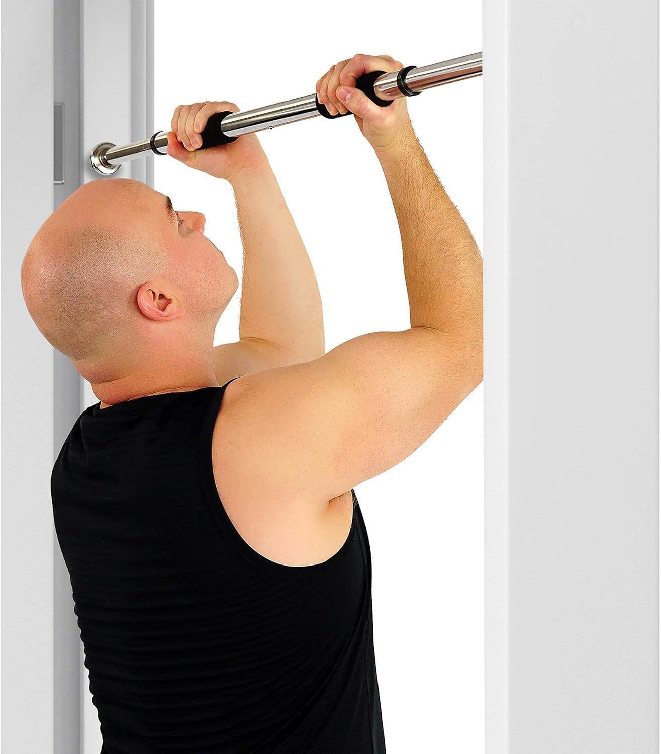 TRUE FIT® Adjustable Pull-Up Bar for Home Fitness - Multicolor Alloy Steel