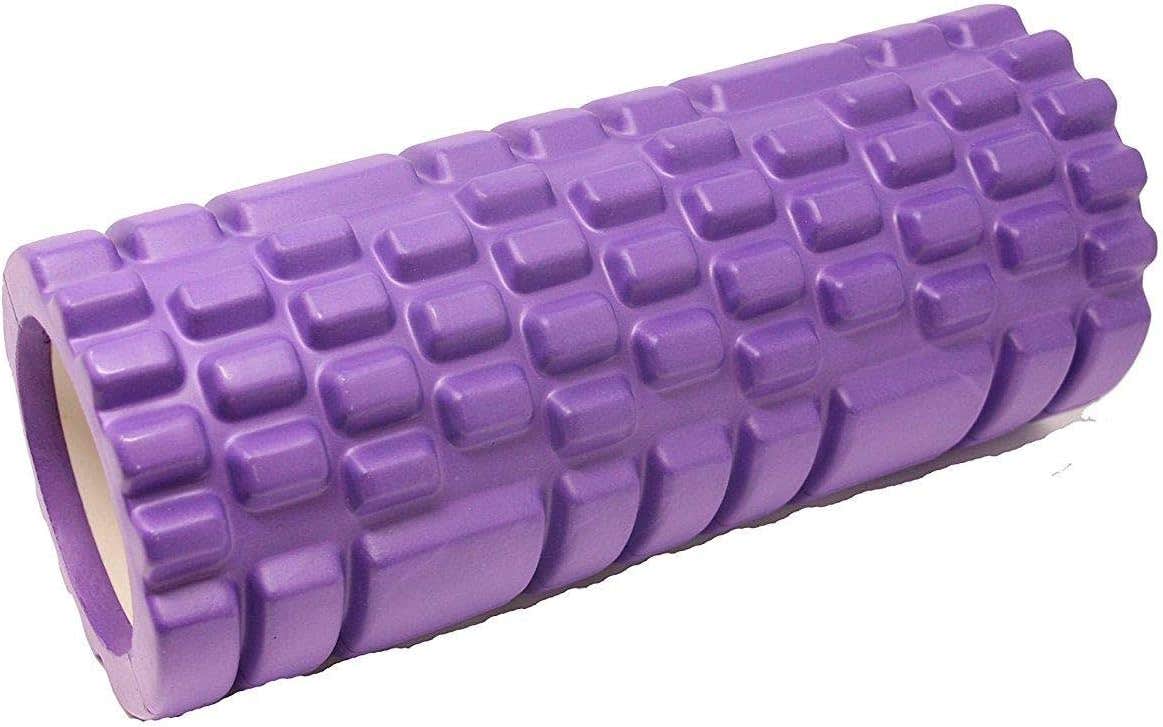 Yoga Bar Foam Roller for Stretching, Tension Release, Cramp Relief, Pilates and Yoga-Purple