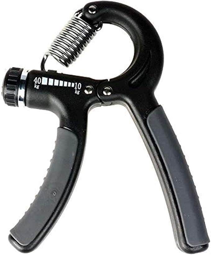 Adjustable Hand Grip Strengthener 10-40kg - Fitness Training Exercise - Black