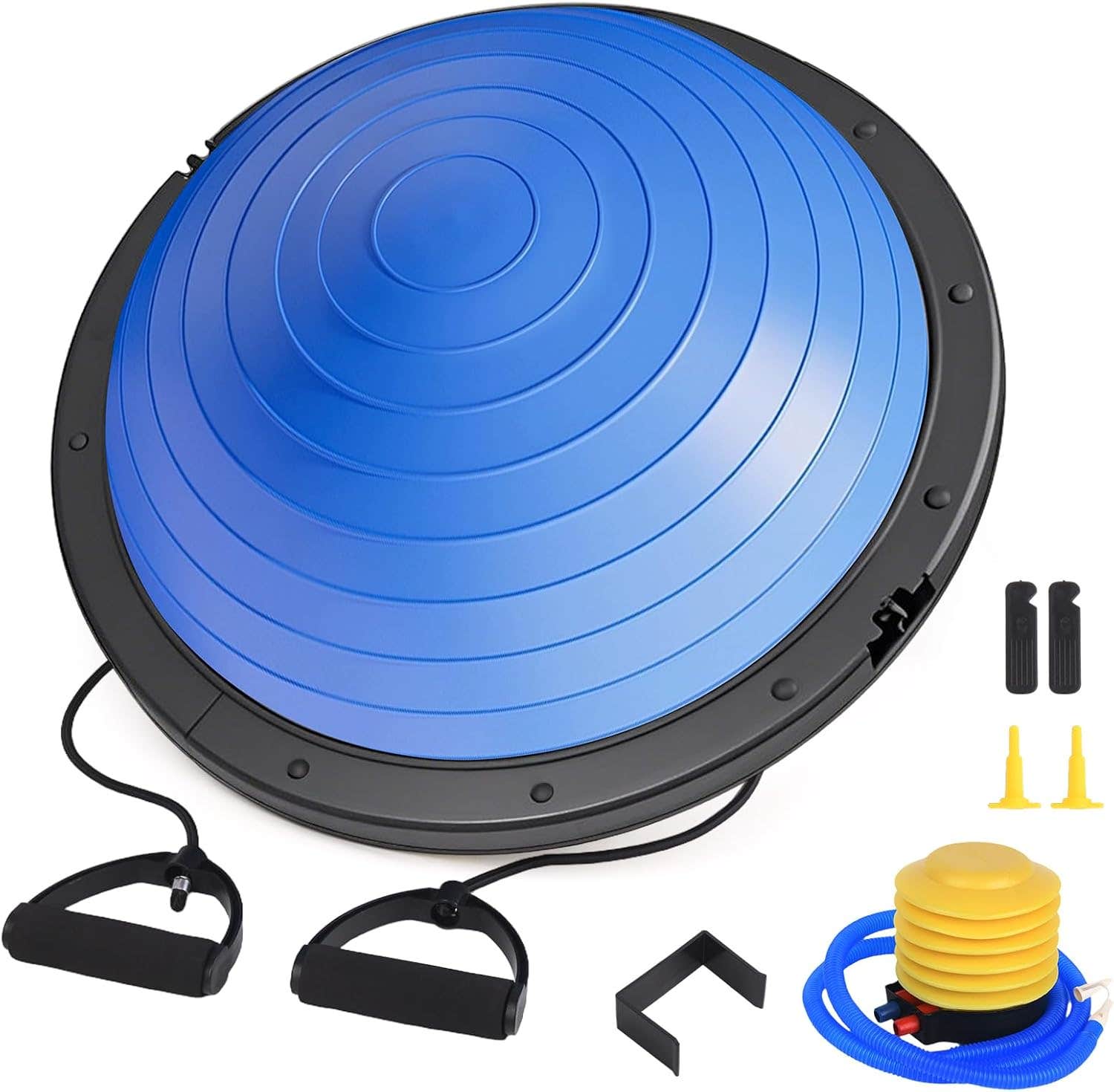 HNLIY 26" Balance Ball Trainer with Resistance Bands - Blue