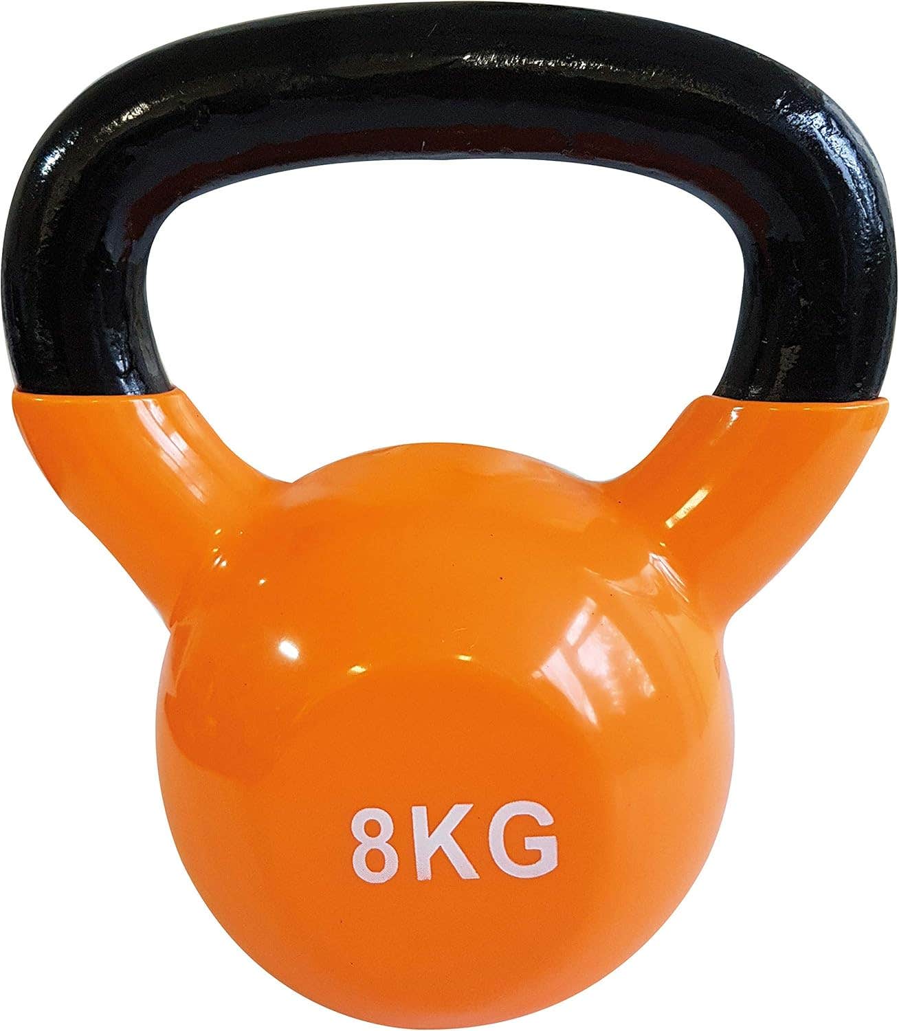 Sveltus 8kg Orange Vinyl Kettlebell - Portable Strength Training