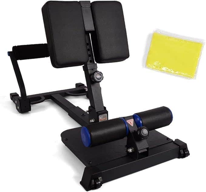 Multi-Function Sissy Squat & Hip Thrust Machine for Home Gym Workouts | Black Alloy Steel, Adjustable Design | Generic Brand