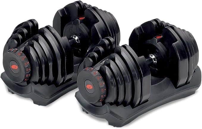 1090i Adjustable Dumbbell Duo Pack from 4 kg to 41 kg.