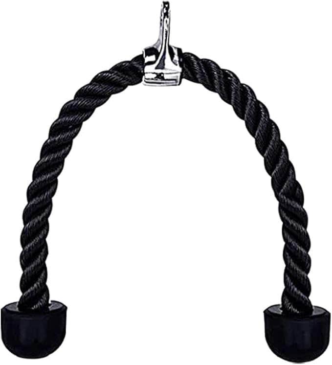Chrome-Plated Gym Cable Attachments Set - Versatile Workout Handles, Tricep Rope & Bar Accessories