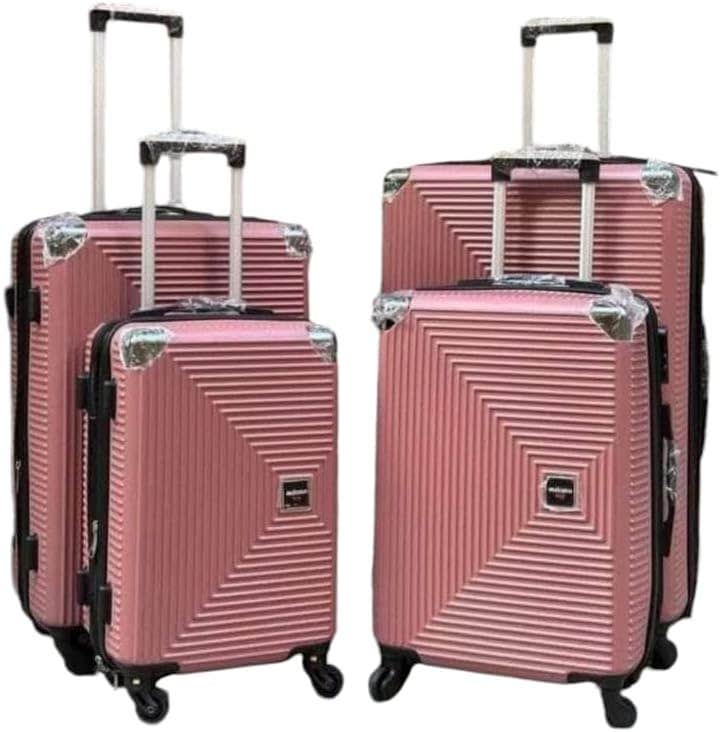 Unbreakable Luggage Trolley Bags with TSA Lock 4 Silent Spinner Wheels Double Zipper Expandable - Cashmere Color ABS