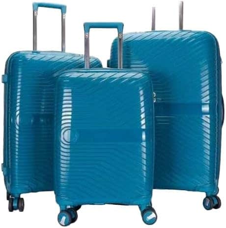 Unbreakable Luggage Trolley Bags with TSA Lock 4 Silent Spinner Wheels Double Zipper Expandable - ABS Color Genzary