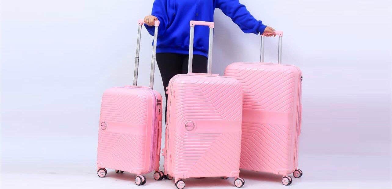 Unbreakable Luggage Trolley Bags with TSA Lock 4 Silent Spinner Wheels Double Zipper Expandable - ABS