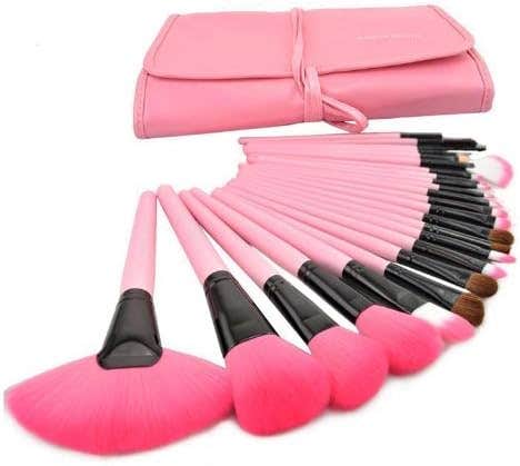 Makeup Eyeshadow Brush - Pink, 24 Pieces