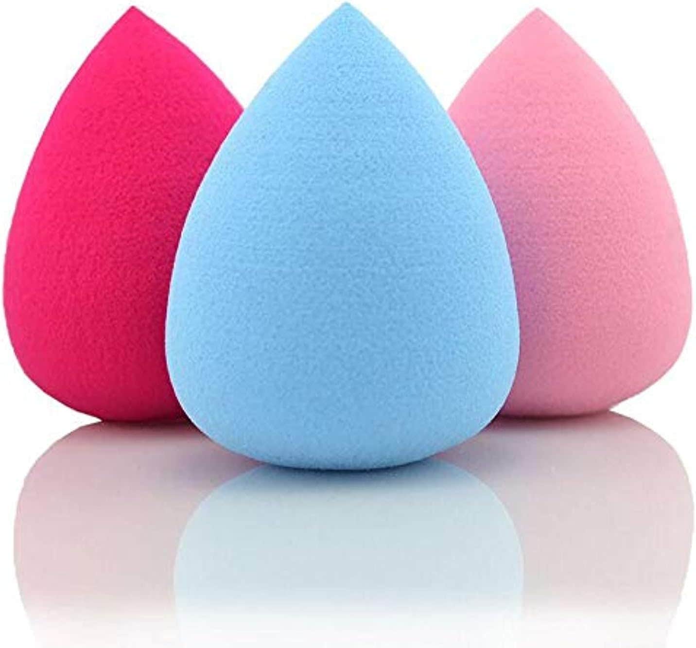 LCHEAR Makeup Blender Sponges Set of 3 - Multicolor Blending/Foundation Kit