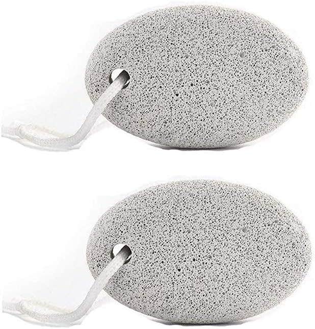 FAMEZA Natural Earth Lava Pumice Stone - 2 Pcs Foot Care Set