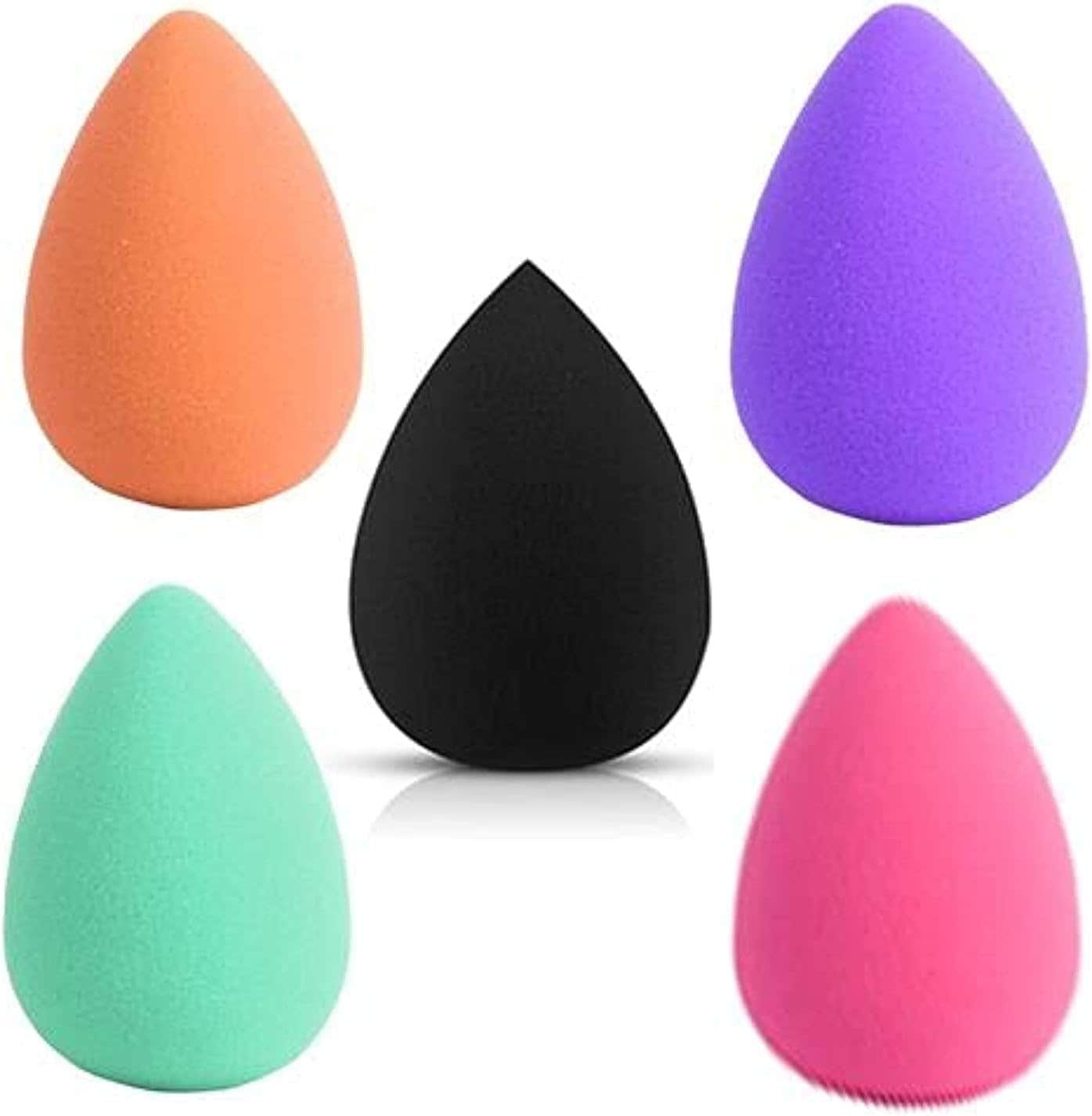 Generic Beauty Blender Sponge Pack of 5 - Multicolor Makeup Sponges