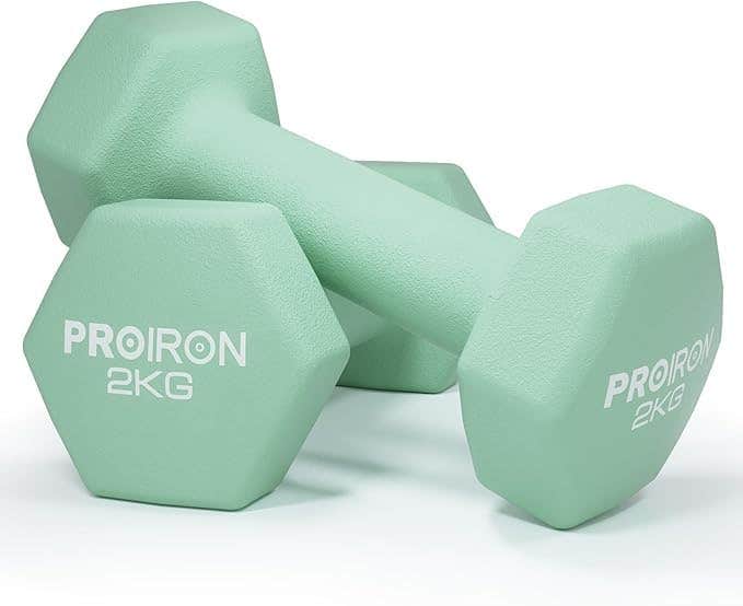 Dumbbells Iron Array Set of 2 (2 kg) Dumbbell Set with Soft Coating for Strength Training
