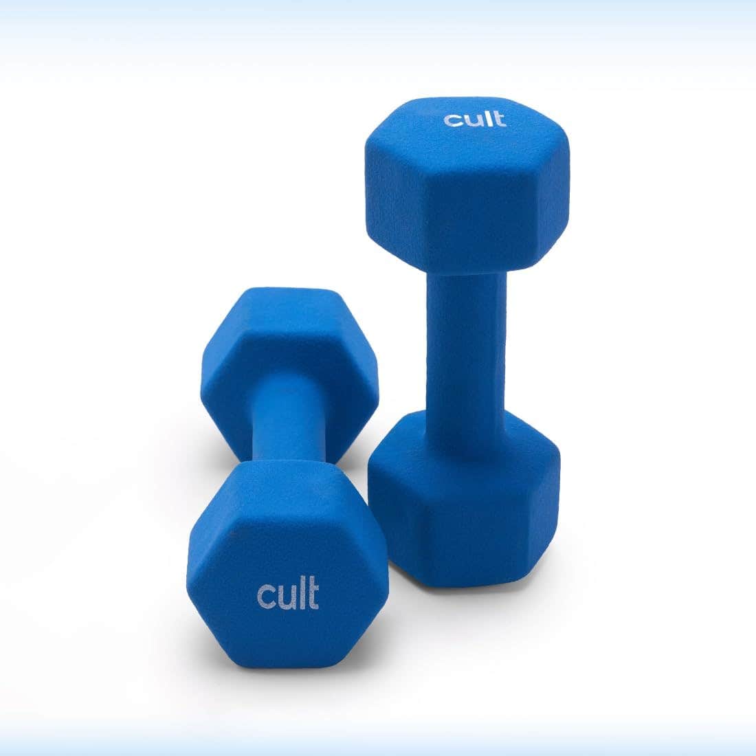 HRX Neoprene Dumbbell 5Kg x 2 Blue