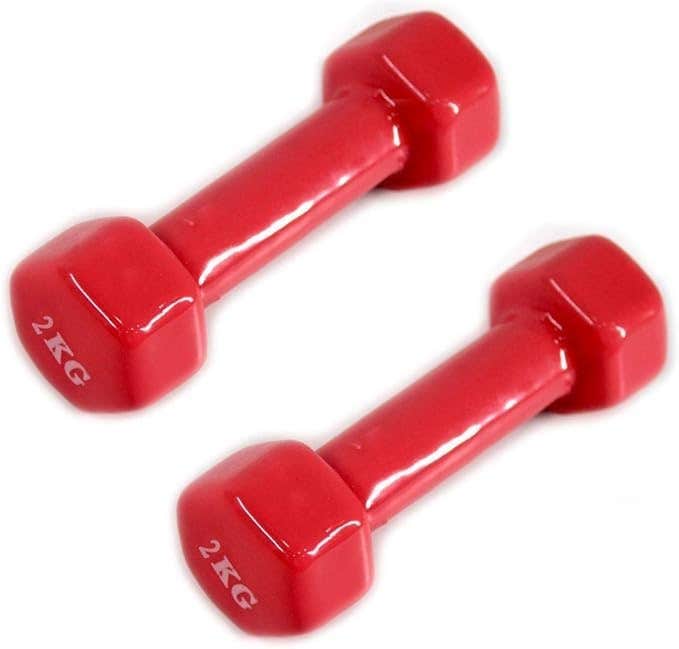 2 Pieces Dumbbell Weights 4 Kg - Red