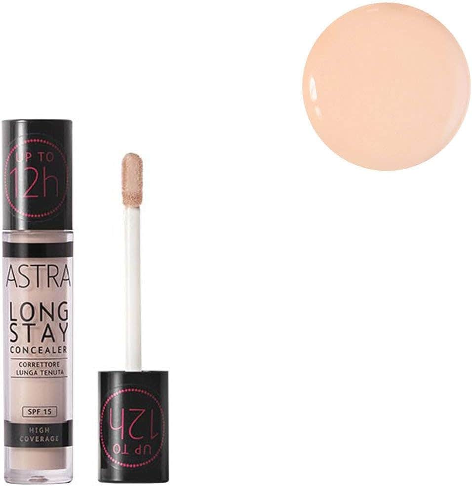 Astra Long Stay Concealer in Ivory - High Coverage, Natural Finish