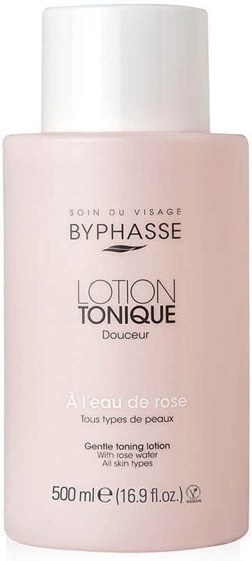 Byphasse Rose Water Toning Lotion 500ml - Hydrating & Toning Formula