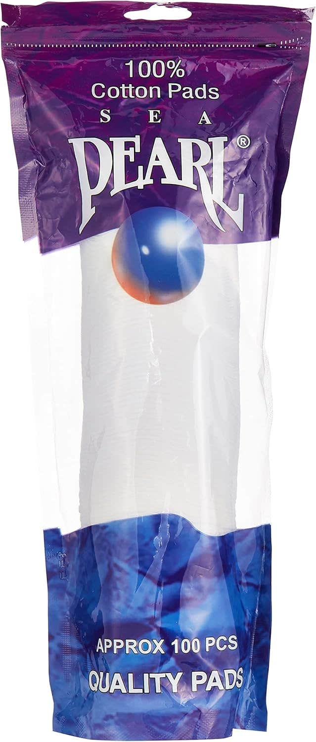 Sea Pearl Soft & Absorbent Facial Cotton Pads - Pack of 100