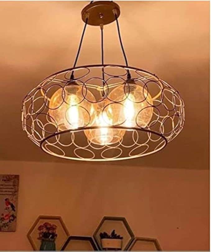 Modern Black Aluminum Wire Chandelier | Bedroom Living Room Balcony