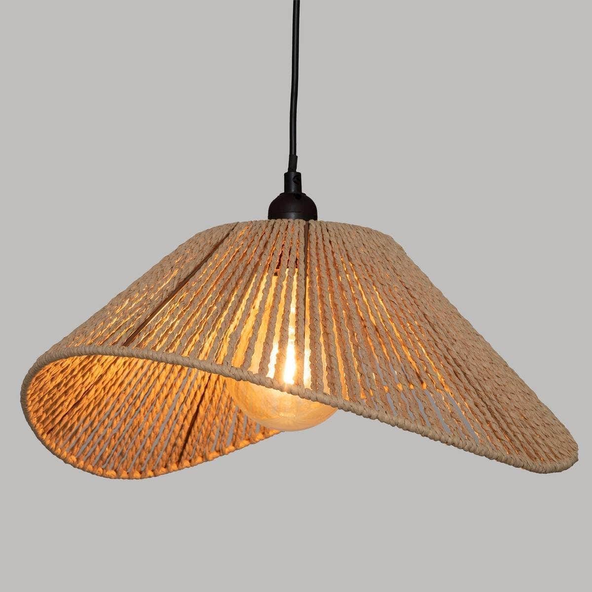 Nagafa Shop Bohemian Rattan Chandelier | Natural Woven Pendant Light