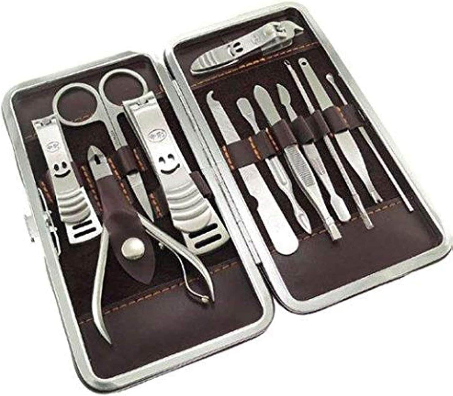 Nail Care Personal Manicure & Pedicure Set Travel & Grooming Kit- 12 Piece