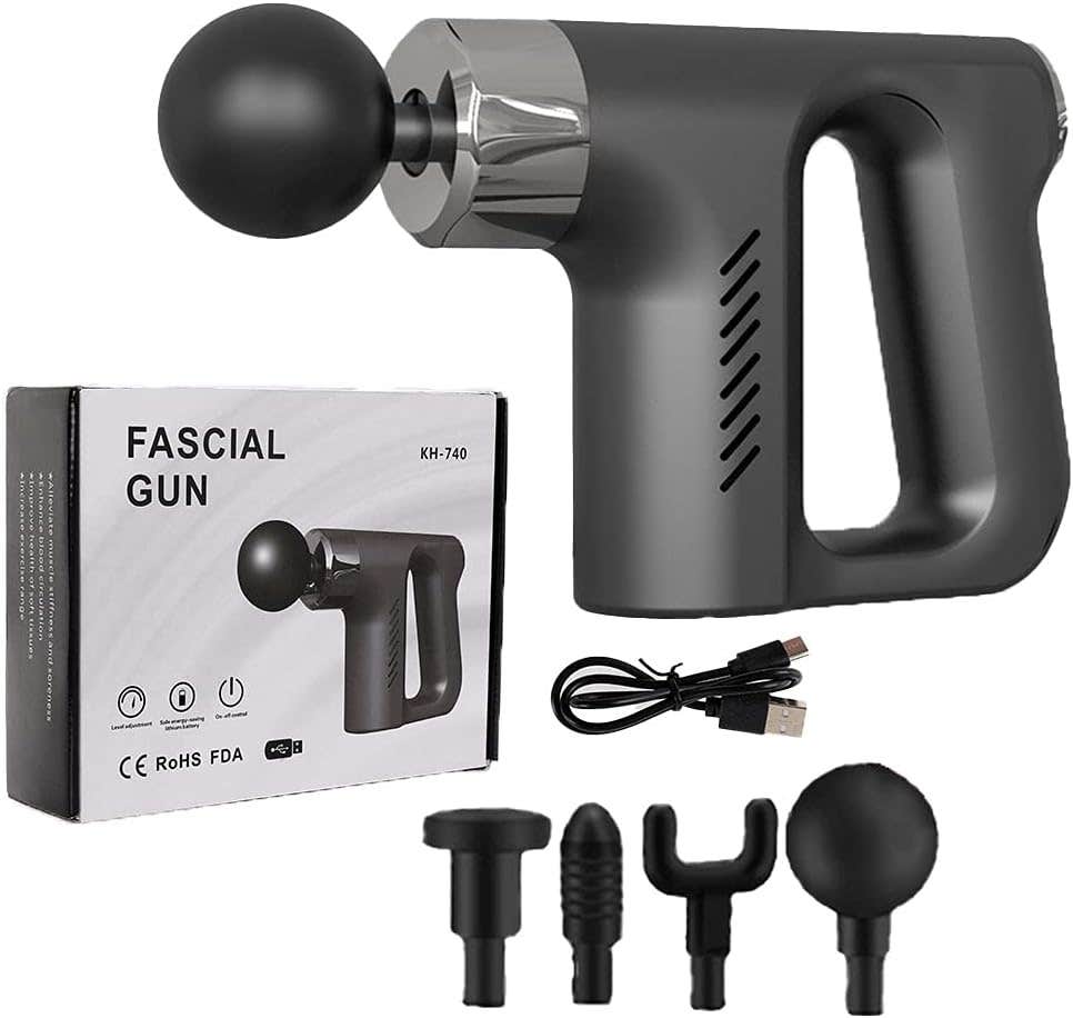 LOOX Massage Gun Fascial Gun Muscle Massager Deep Tissue Percussion Massager Body Relax Pain Relief Electric Therapy Gun for Fitness Relaxer
