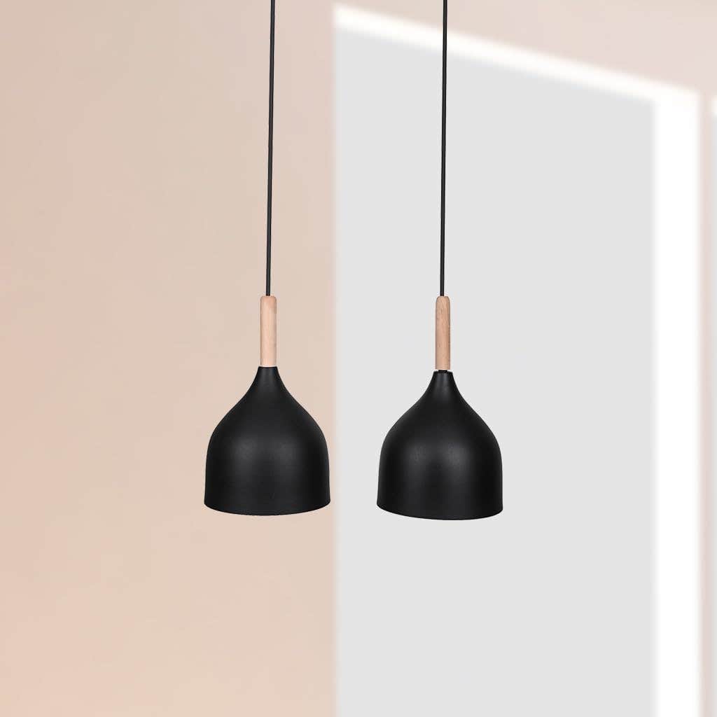 El-Rawda Lighting Modern Double Ceiling Chandelier - Metal, Semi Flush Mount
