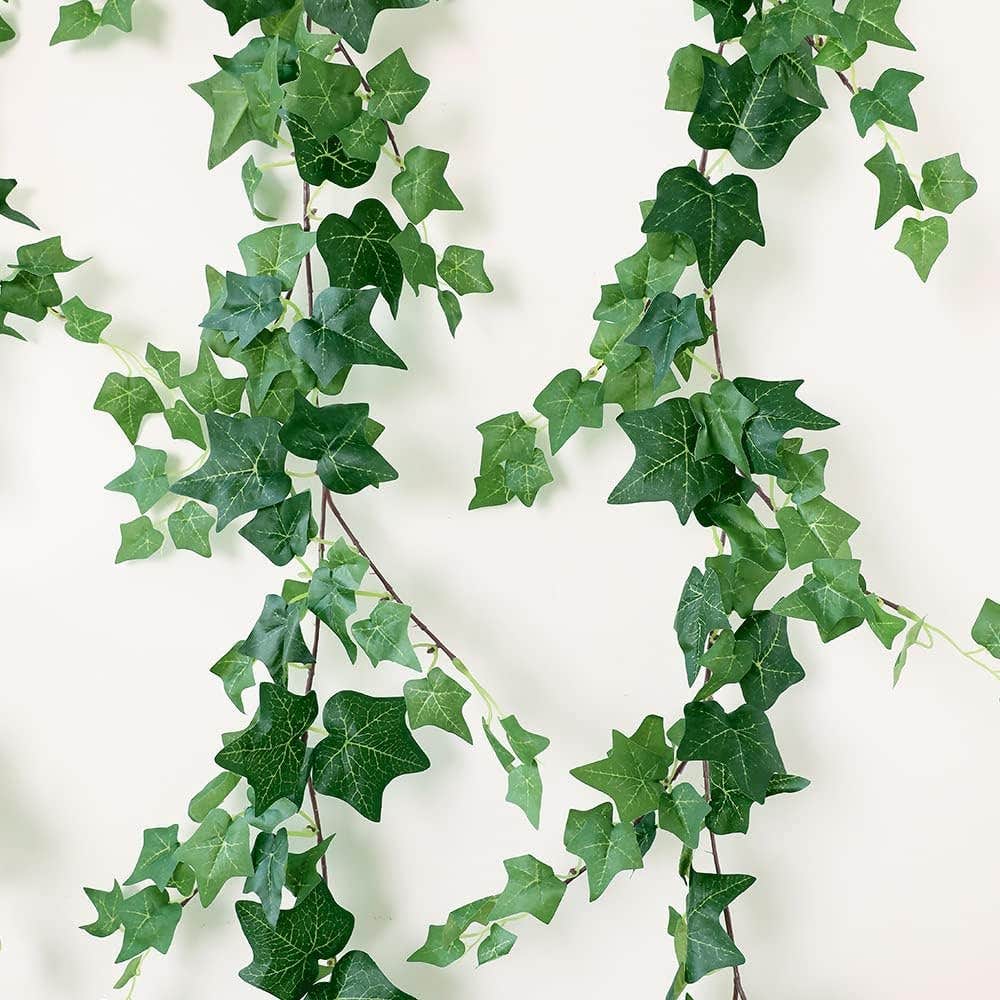 dallisten 3 Strand Silk Ivy Garland Kit - Green Leaves - Bedroom/Wedding Decor