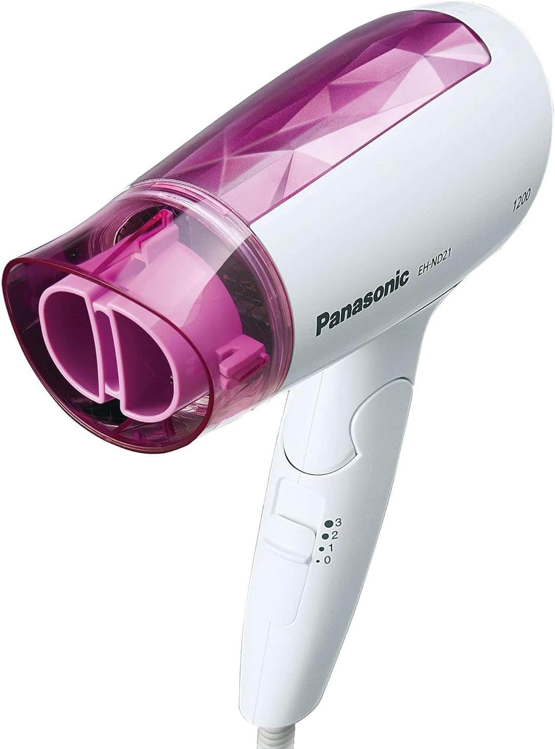 Panasonic EH ND21 Hair Dryer 1200W Quick Compact Gentle Drying, White, EHND21