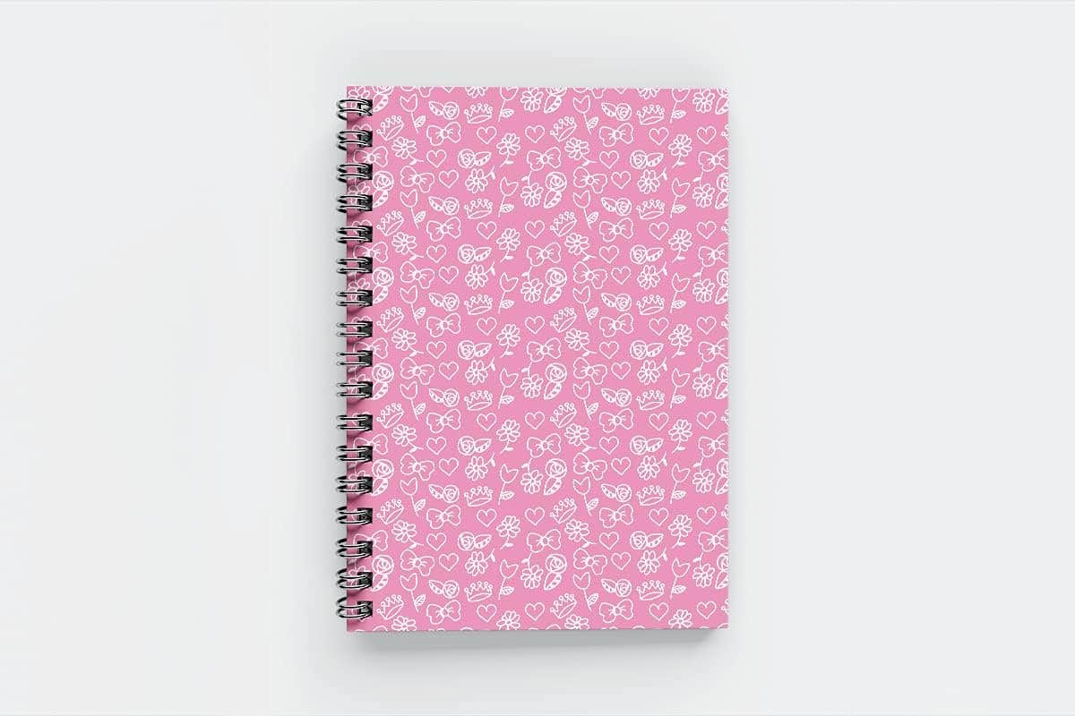 Wooden cover notebook, 50 sheets, A5 - Rose