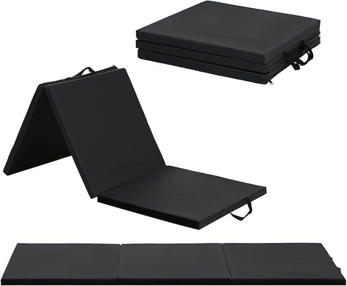Folding Gymnastics Mat | Lightweight EPE Foam | PU Leather Surface | Home & Gym Exercises