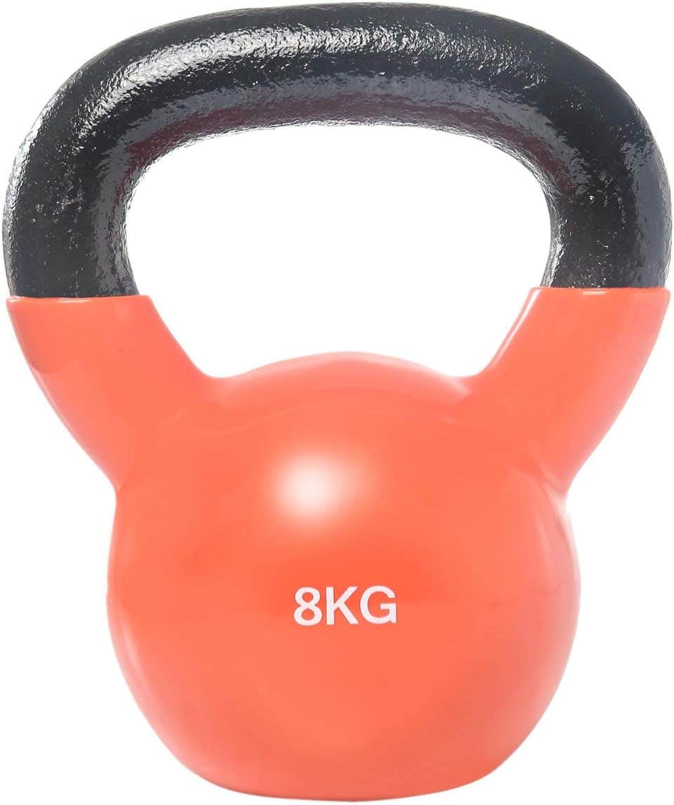 Vinyl Dipping Kettlebell - 8 kg, Orange