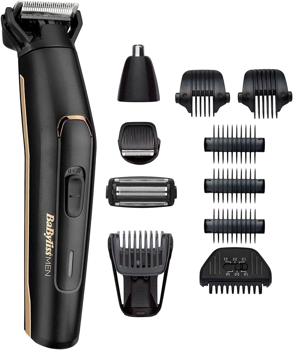 BaByliss 11-in-1 Cordless Multi Grooming Kit with Titanium Blades - Waterproof Beard & Body Trimmer for Men