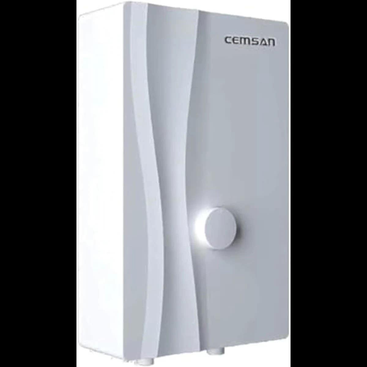 "Cemsan 10.5 KW Instant Water Heater - Durable Stainless Steel, White, Indoor Installation, Corded Electric"